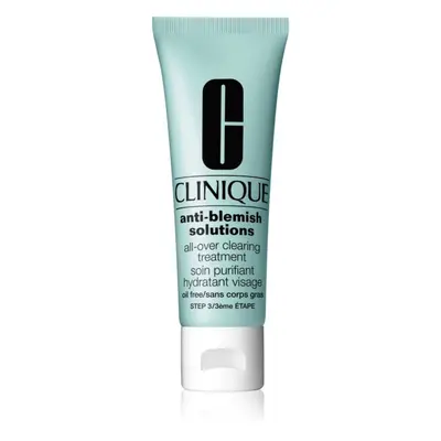 Clinique Anti-Blemish Solutions™ All-Over Clearing Treatment crème hydratante pour peaux à problèmes, acné 50 ml