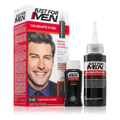 Just For Men Gel Color haarkleur voor mannen H45 Dark Brown Black
