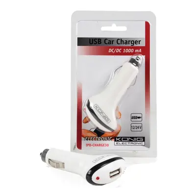 KÃ¶nig Autolader - 1.0 A USB