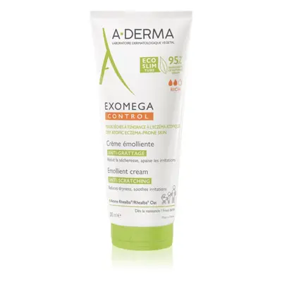 A-Derma Exomega Control Emolliërende Crème anti-jeuk | Droge huid met neiging tot atopisch eczeem 200