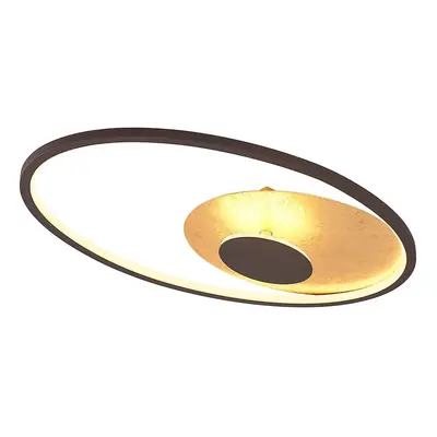 Feival LED Plafondlamp L61 Rust/Gold - Lindby - Woonkamer - Modern - Metaal - Rond