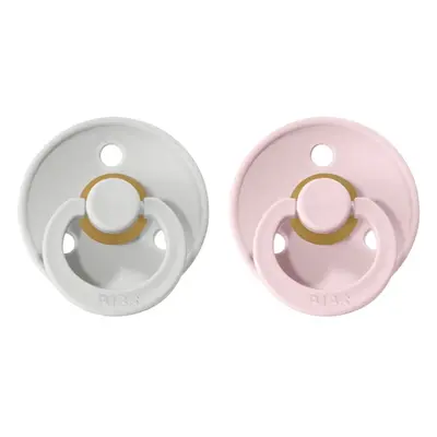 BIBS Colour Natural Rubber Size 1: 0+ months tétine Haze / Blossom 2 pcs