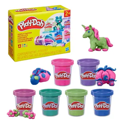 Play-Doh Glitter Klei Set â 6 Stuks