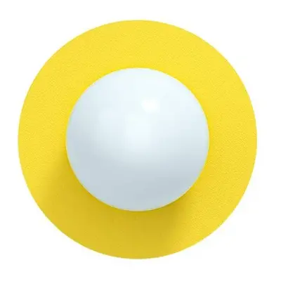 Candy Big Circle 360 L wandlamp, geel - Swedish Ninja - Woonkamer - Metaal