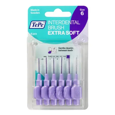 TePe Interdental Brush interdentale borsteltjes Extra Soft 6 pcs 1,1 mm