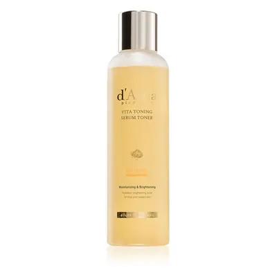 d'Alba Vita Toning Serum Toner lotion tonique hydratante pour une peau lumineuse et lisse 180 ml