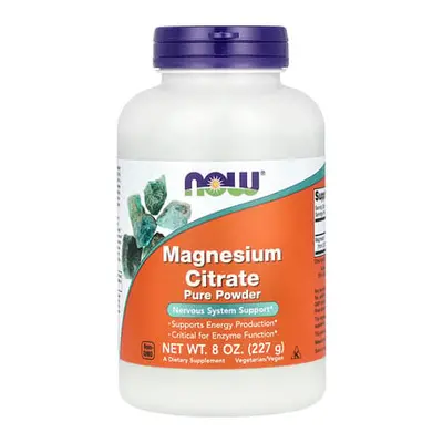 NOW Foods, Magnesiumcitraat puur poeder, 8 oz (227 g)