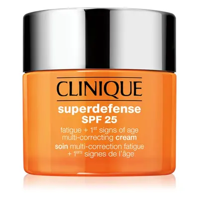 Clinique Superdefense™ SPF 25 Fatigue + 1st Signs Of Age Multi-Correcting Cream crème premiers signes du vieillissement pour pea