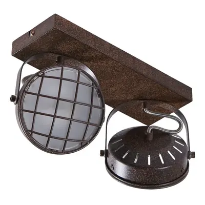 Tamin 2 Plafondlamp Rust/White - Lindby - Woonkamer - Industrieel - Metaal - 1 lamp