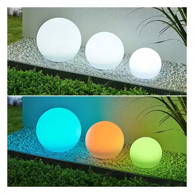 Lago Solar Cell Lamp 3 pcs. RGBW White - Lindby - Terras - Modern - Kunststof - Bol