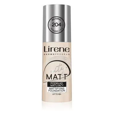Lirene City Matt fond de teint fluide matifiant effet lissant teinte 204 Natural  30 ml
