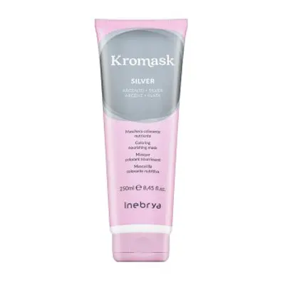Inebrya Kromask Coloring Nourishing Mask voedend masker met kleurpigmenten voor platinablond en grijs haar Silver 250 ml