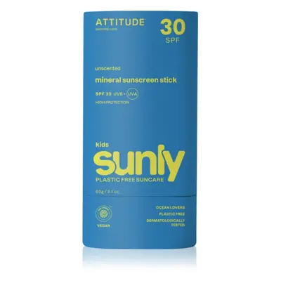 ATTITUDE Sunly Kids Zonnebrandstick SPF 30 60 Zonnecrème