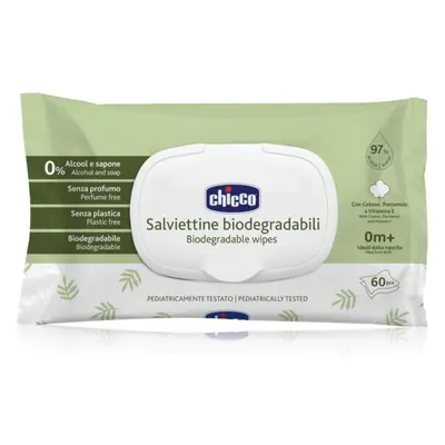 Chicco Biodegradable Baby Wipes lingettes douces pour bébé 60 pcs