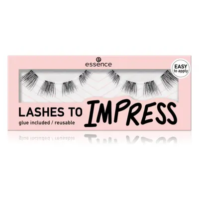 essence LASHES TO IMPRESS faux-cils avec colle incluse 8 pcs