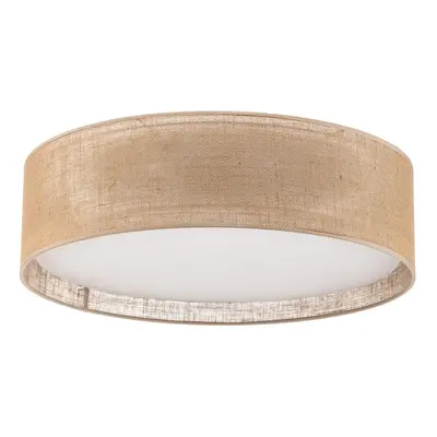 Jute plafondlamp Ø 60 cm beige textiel Juta TK Lighting - Woonkamer - Stof - Rond