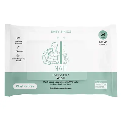 Naif Baby & Kids Plastic Free Wipes lingettes pour bébé 54 pcs