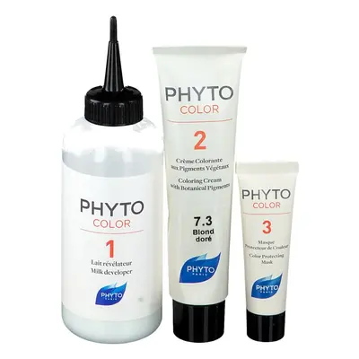 Phyto Color coloration cheveux sans ammoniaque teinte 7.3 Golden Blonde 1 pcs