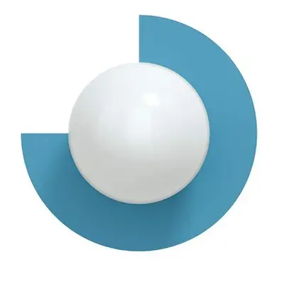 Candy Big Circle 270 L wandlamp, blauw - Swedish Ninja - Woonkamer - Metaal