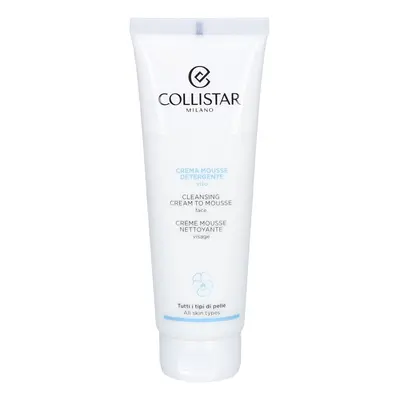 Collistar Cleansing Cream To Mousse crème mousse nettoyante 125 ml
