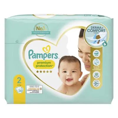 Pampers Premium Protection Maat 2 (4-8 kg) 30 stuks.