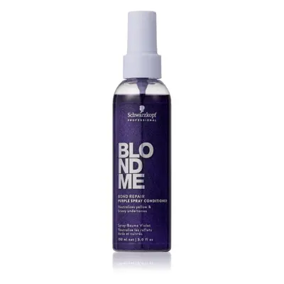 Schwarzkopf Professional BlondMe Bond Repair Purple Spray Conditioner spoelvrije conditioner voor blond haar 150 ml