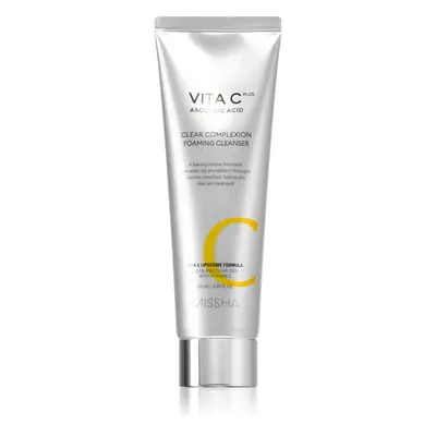 Missha Vita C Plus mousse active nettoyante à la vitamine C 120 ml