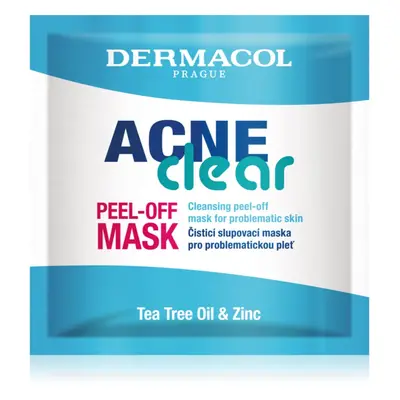 Dermacol Acne Clear masque peel off purifiant pour peaux à problèmes 8 ml