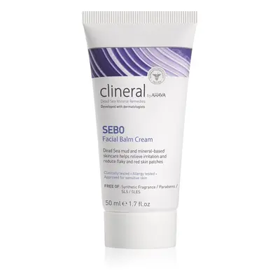 AHAVA Clineral SEBO crème nourrissante et apaisante visage pour un effet naturel 50 ml
