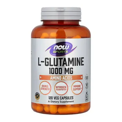 NOW Foods, Sport, L-Glutamine, Dubbele Sterkte, 1000 mg, 120 plantaardige capsules