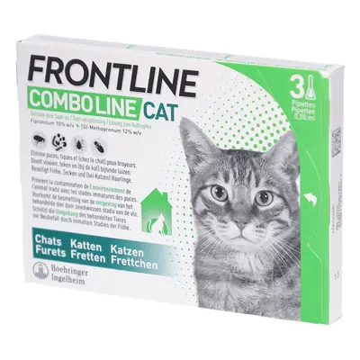 FRONTLINE Combo®Line Tegen Vlooien & Teken Voor Katten [kat] [pack Size 3 Stuks] Ampoules