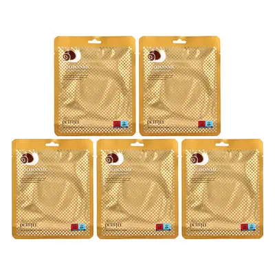 Petitfee, Goud & Slak Hydrogel Schoonheidsmasker Pakket, 5 Vellen, 1.05 oz (30 g) Elk