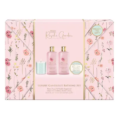 Baylis & Harding Royale Garden Rose, Poppy & Vanilla Luxury Candlelit Bathtime Gift Set