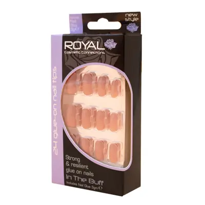Koninklijke kunstnagels in de buff - 24 stuks