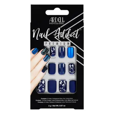 Ardell Nagel Addict Kunstnagels - Mat Blauw (24 stuks)