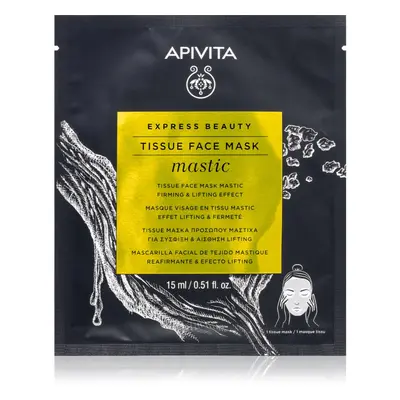 Apivita Express Beauty Lifting Tissue Face Mask Mastic masque en tissu liftant 15 ml