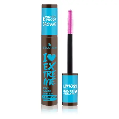 essence I LOVE EXTREME crazy volume mascara waterproof cils volumisés teinte 01 Cozy Brown 12 ml