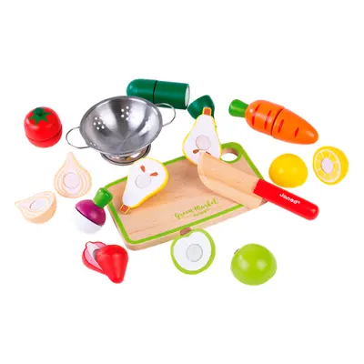 Janod Groene Markt Fruit & Groente Speelset - 12 stuks