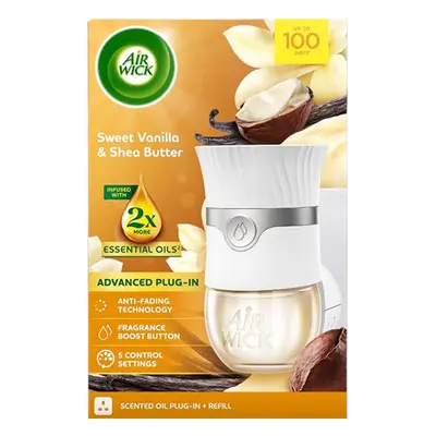 Air Wick Sweet Vanilla & Shea Butter Geurolie Plug-In Luchtverfrisser Navulling - 19 ml