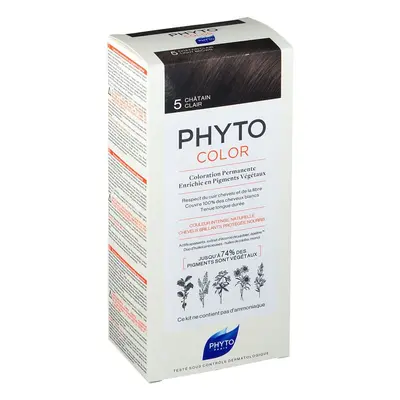 Phyto Color coloration cheveux sans ammoniaque teinte 5 Light Brown 1 pcs