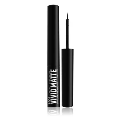 NYX Professional Makeup, Vivid Matte Liquid Eyeliner, 01 Zwart, 0,06 fl oz (2 ml)