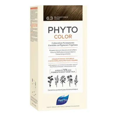 Phyto Color coloration cheveux sans ammoniaque teinte 6.3 Dark Golden Blonde 1 pcs