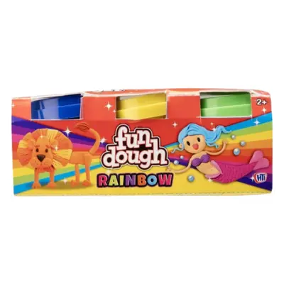 Fun Dough Rainbow Bright & Glow Modelling Dough Set Assorted