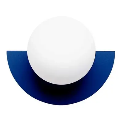 Candy Big Circle 180 L wandlamp, blauw - Swedish Ninja - Woonkamer - Metaal
