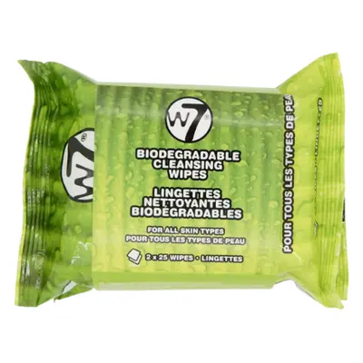 W7 biologisch afbreekbare reinigingsdoekjes - 2 x 25 stuks