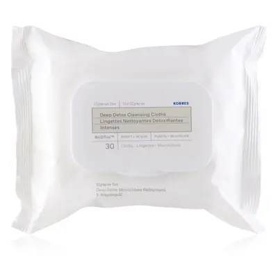 Korres Olympus Tea lingettes nettoyantes et démaquillantes 30 pcs