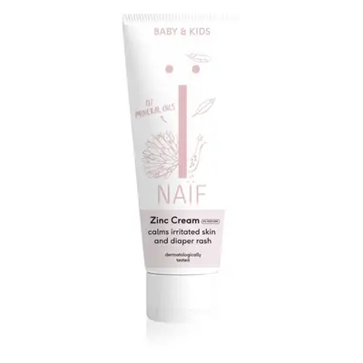 Naif Baby & Kids Zinc Cream crème anti-érythème pour bébé sans parfum 75 ml