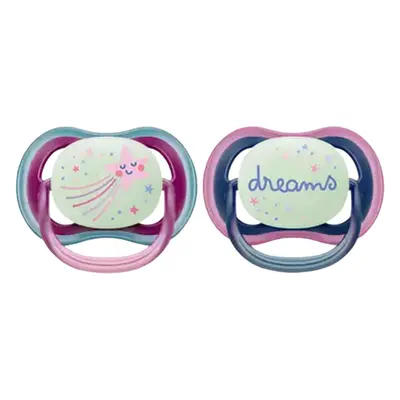 Philips Avent Ultra Air Night Time 6â18M Baby Girl Planet Star & Dream Fopspenen â 2 stuks