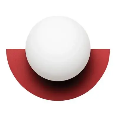 Candy Big Circle 180 L wandlamp, rood - Swedish Ninja - Woonkamer - Metaal