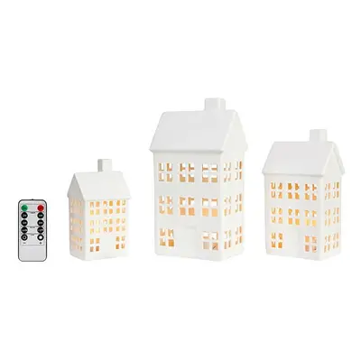 Eton Decoration Taffellamp 3 pcs. White  - Markslöjd - Woonkamer - Keramiek